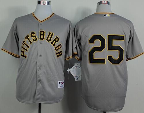 Pirates #25 Gregory Polanco Grey 1953 Turn Back The Clock Stitched MLB Jersey - Click Image to Close